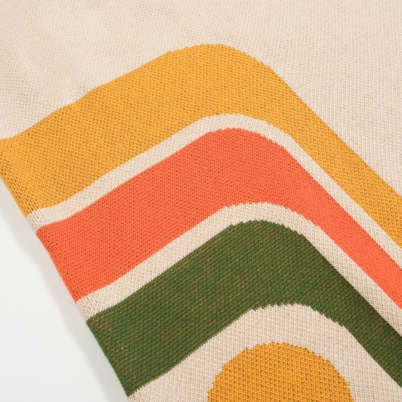 OXKNIT WOMEN’S RETRO-INSPIRED KNIT SET WITH BOLD GEOMETRIC GRAPHIC small - Picture 6 of 14